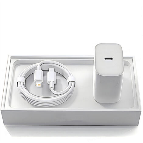 Câble USB-C PD 20 W pour iPhone 12, 13, 14, 11 Pro Max, Mini et autres appareils Apple - Charge rapide - Type C - Longueur : 2 m