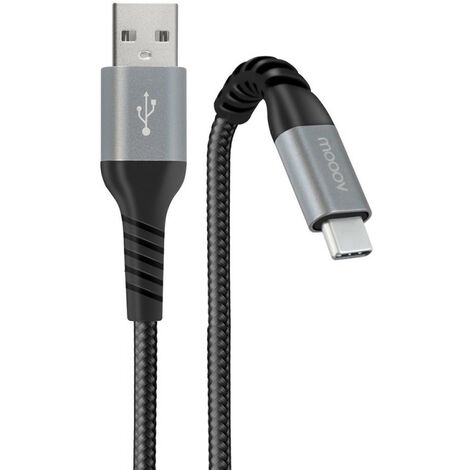 Câble USB-C /USB-A renforcé Ultimate 1 m - noir