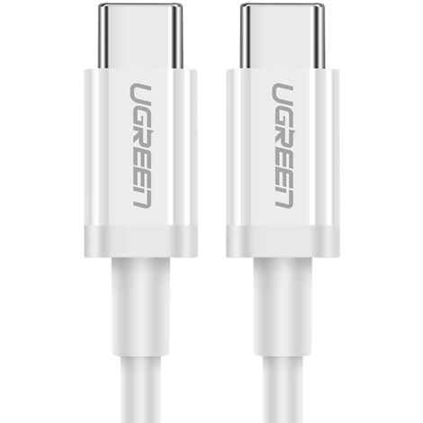 Cable USB-C - USB-C PD QC AFC de 0,5 m - blanco