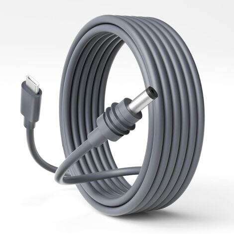 Cable USB-C Vers DC - 3 M - 18 AWG - 20 V 5 A - Compatible Power Delivery - Étanche - Pour Antenne Satellite