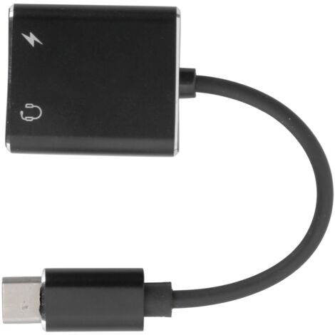 Câble USB-C vers Jack 3.5 mm avec Charge Rapide et Adaptateur Audio