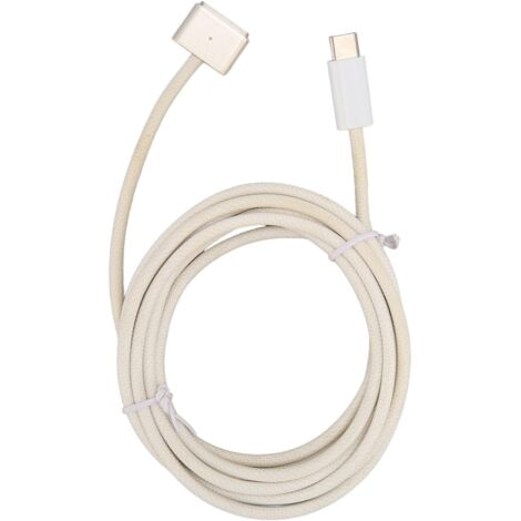 Câble USB-C vers MagSafe 3 140W Charge Rapide pour MacBook Pro 2021 M1 et 2023 M2 Starlight