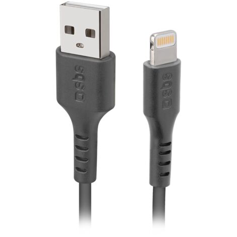 Câble USB Câble noir Données/Recharge Usb - Lightning Apple