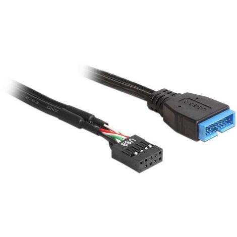 Cable USB DELOCK 83281 30 cm Negro