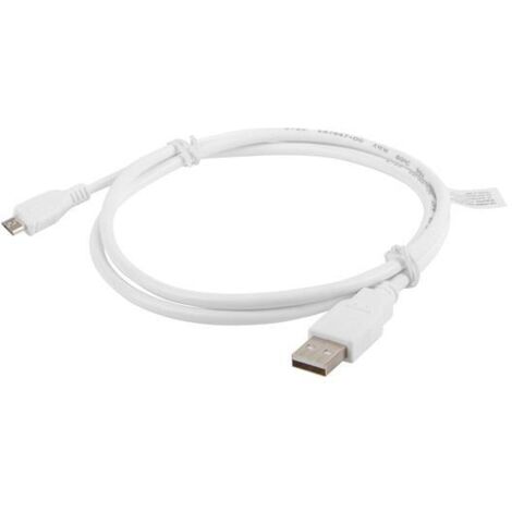 CABLE USB LANBERG 2.0 MACHO/MICRO USB MACHO 1M BLANCO