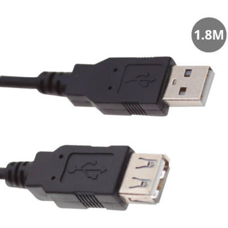 Cable USB macho a USB hembra 1.8 metros GSC 1401691