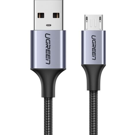 Cable USB - micro USB 1m gris