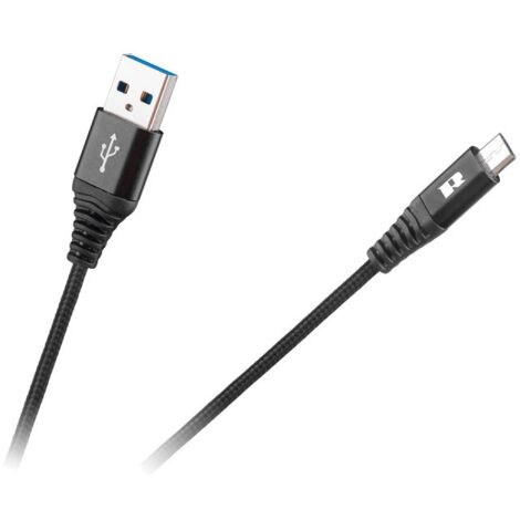 Cable USB - micro USB 1M negro - SS43792-USB