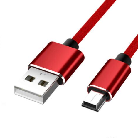 Câble USB Mini A vers B 2.0 pour GPS, Appareil Photo, Charge et Synchronisation de Données