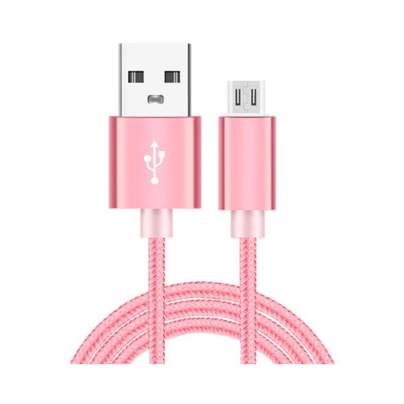 

Grupo K-2 - CABLE MICRO USB 1M TRENZADO DE NYLON CU-01D COBRE Negro