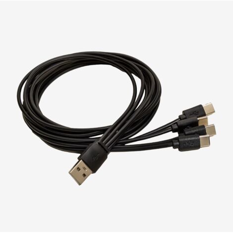 Câble USB Multi Carga 4 en 1 Type C 1m Nurbek SKLUM Noir