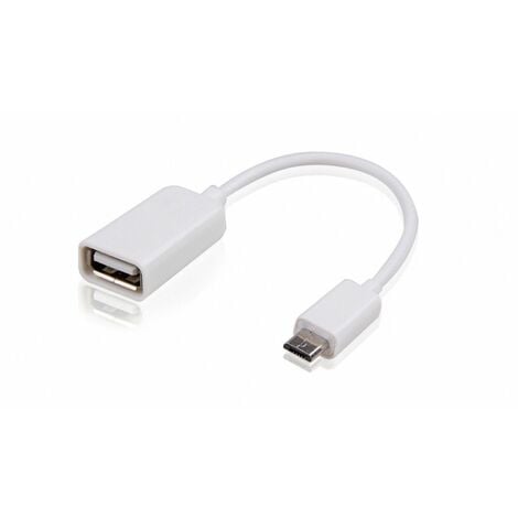 Cable USB OTG Micro USB Macho - USB Hembra 10 cm