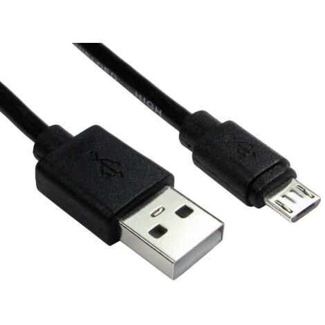 Câble USB RS PRO, Micro-USB B vers USB A, 1m, Noir ( Prix pour Paquet de 5 )