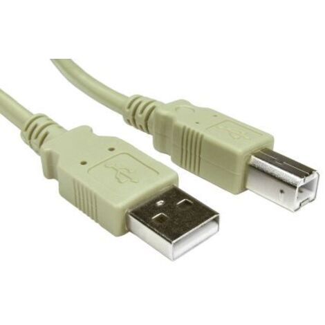 Câble USB RS PRO, USB B vers USB A, 2m, Gris ( Prix pour Paquet de 10 )