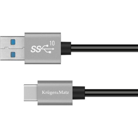 Cable USB tipo C básico Kruger&Matz, 100 cm