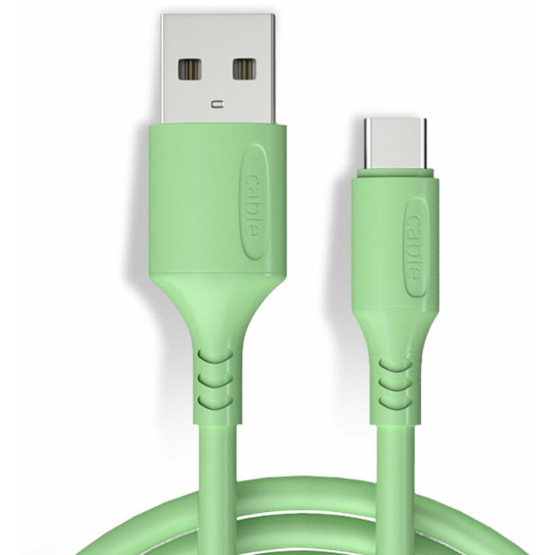 

Cable USB tipo C Cable USB-A a tipo C de carga rapida Cable cargador tipo C para telefonos moviles,Verde