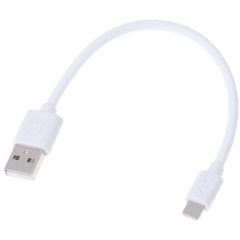 Cable usb vers lightning 5v 21a pour iphone ipad - 25 cm