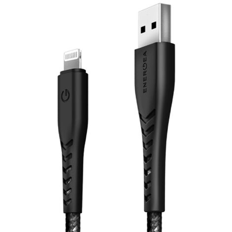 Câble USB vers Lightning ENERGEA 1,5 m, charge rapide, noir