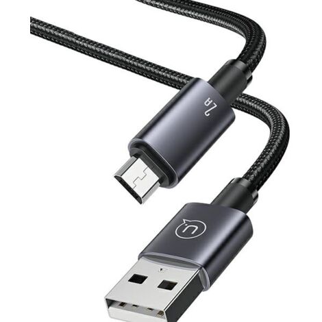 Câble USB vers Micro-USB USAMS 1,2 m, charge rapide, acier