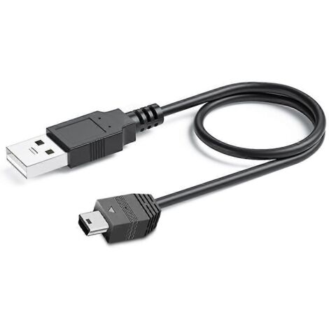 Câble USB vers Mini USB Universel pour Appareils Photo, Smartphones et Périphériques - 1,5 m Tête Droite
