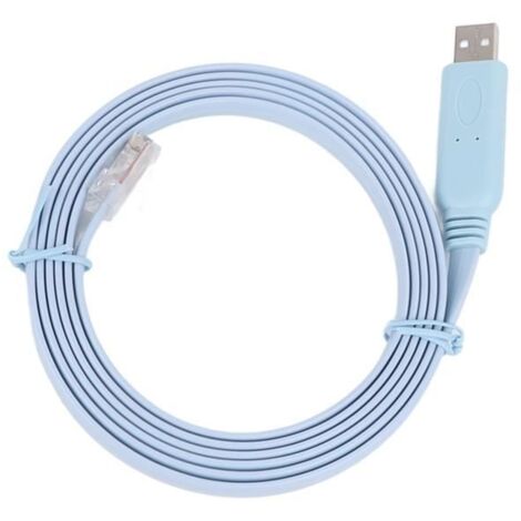 Câble USB vers RJ45 Câble de Console USB vers RJ45 - Blanc - 1,8 mètres - Plug and Play