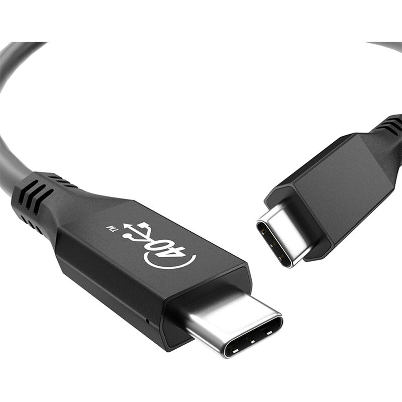 

Cable USB4 tipo C compatible con Thunderbolt3 8K60Hz Salida sincronizada Audio y video Transmision de datos de 40 Gbps Carga rapida PD100W, 1 m,