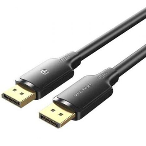 Cable Vention HAKBF/ DisplayPort Macho - DisplayPort 4K Macho/ 1m/ Negro