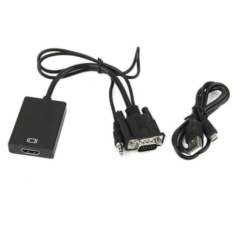 Câble Vga Male Avec Audio Vers Hdmi Convertisseur Pour Hdtv Dvd