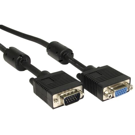 Câble VGA VGA vers VGA Mâle VGA Femelle VGA 15m PVC Noir 0,12 mm 200 V c.c. ( Prix pour 1 )