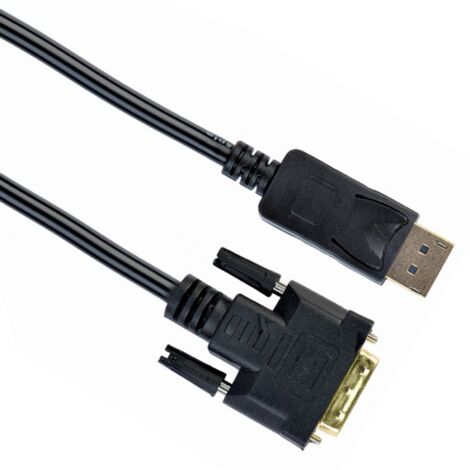 Câble vidéo Adaptateur DisplayPort DVI - GEMBIRD - CC-DPM-DVIM-6 - Blindé - Moulé - Plaqué or