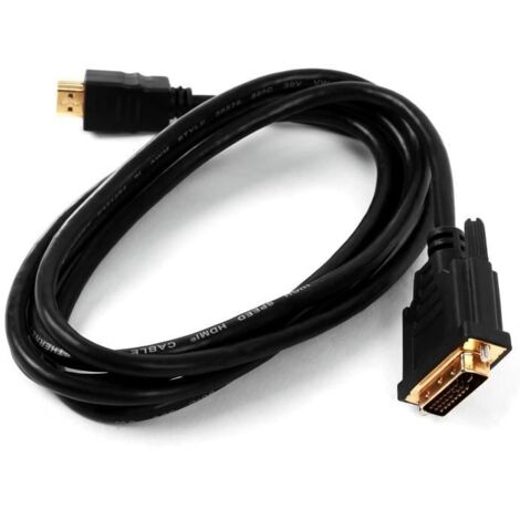Câble vidéo DVI vers HDMI - FRONT STAGE - 1.5m - - Connecteur DVI-D (Dual-Link) - Utilisation console de jeux