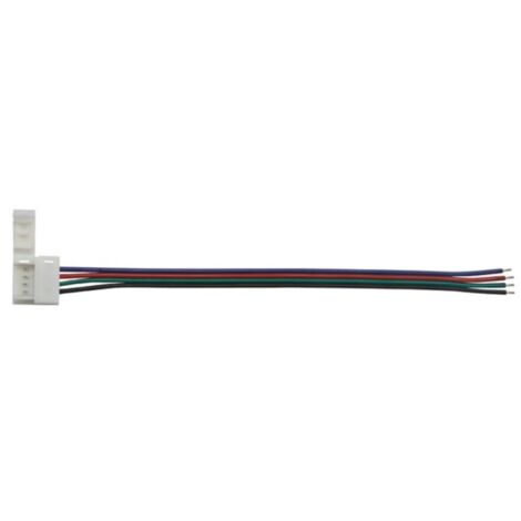 CABLE WITH 1 PUSH CONNECTOR FOR FLEXIBLE LED STRIP - 10 MM RGB COLOUR VELLEMAN LCON31