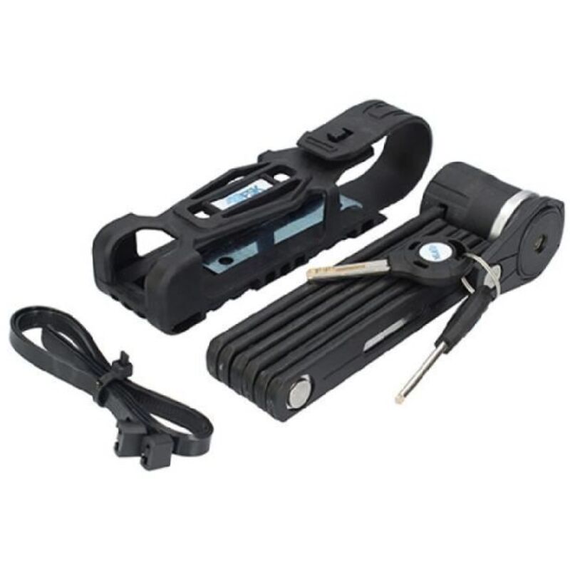 Cable with padlock - Ferrestock - 69 cm - Resistant - Foldable - Includes: 2 keys