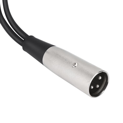 Câble XLR 33cm Mâle à Double Femelle pour Microphone et Éclairage de Studio