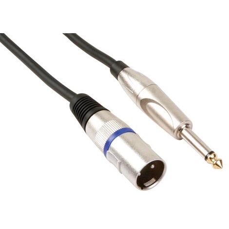 CABLE XLR - XLR MACHO / CONECTOR DE AUDIO MACHO 6.35 mm - MONO - 1.5 m
