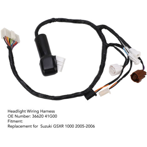 Cableado de iluminación delantera para motocicleta Suzuki GSXR 1000 2005-2006, cableado de faro y cuadro de instrumentos, 36620-41G00