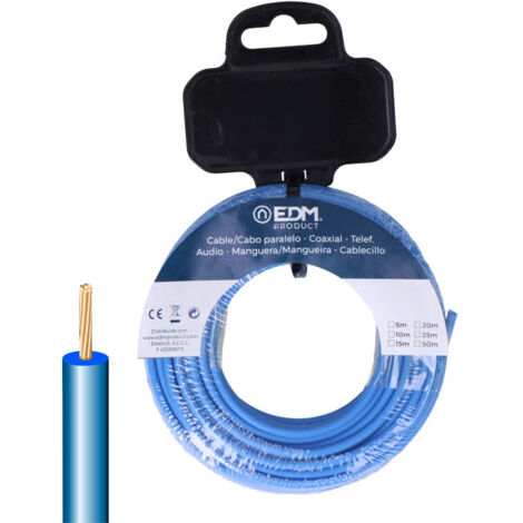 Cablecillo h07z1-k 6 mm² azul 20 m