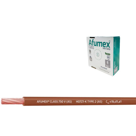 Cablecillo h07z1-k(as) 1,5 mm² marron euro/m