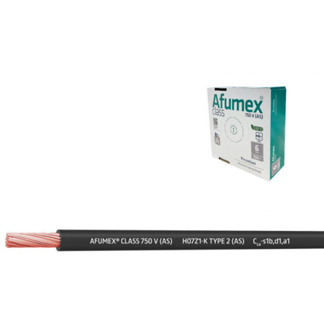 Cablecillo h07z1-k(as) 1,5 mm² negro euro/m