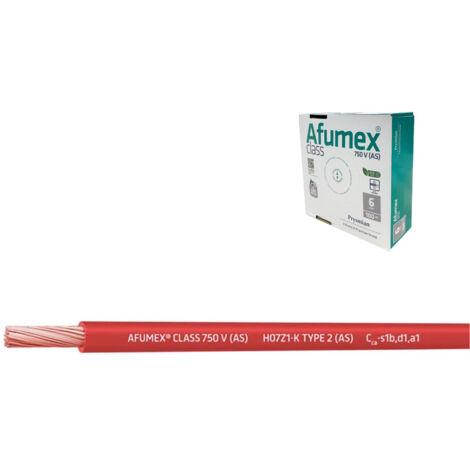 Cablecillo h07z1-k(as) 1,5 mm² rojo euro/m