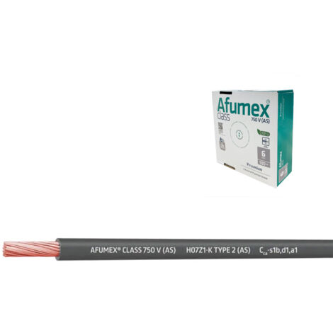 Cablecillo h07z1-k(as) 2,5 mm² gris euro/m