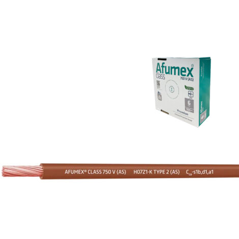 Cablecillo h07z1-k(as) 2,5 mm² marron euro/m