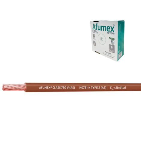 Cablecillo h07z1-k(as) 4,0 mm² marron euro/m