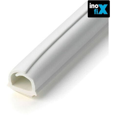 Inofix Canaleta para cables adhesiva (L x An x Al: 200 x 1,6 x 1,6 cm,  Blanco)