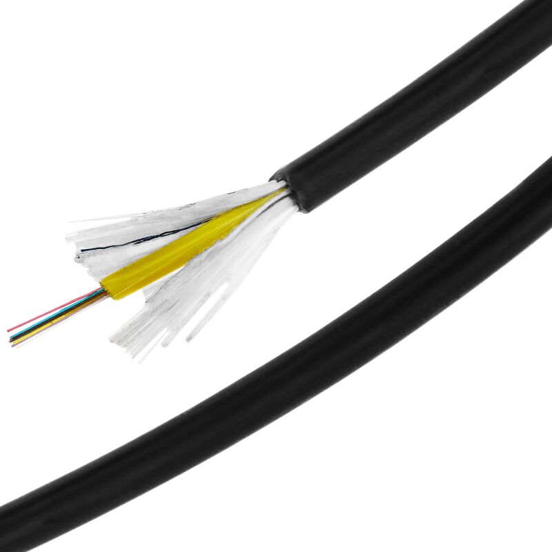 Image of Cablemarkt - Bobina di fibra ottica monomodale 9/125 da 8 fibre per esterno di 100 m di lunghezza