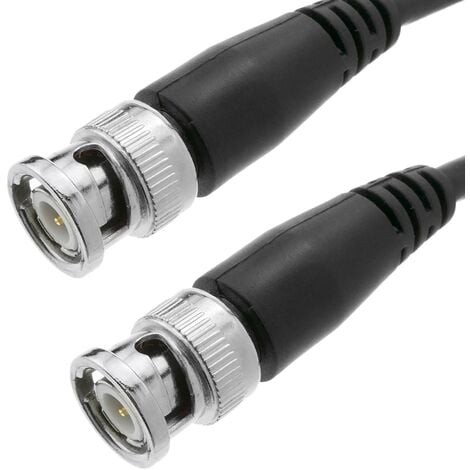 CABLEMARKT Cable coaxial de 5m tipo RG58 con conectores BNC macho a macho