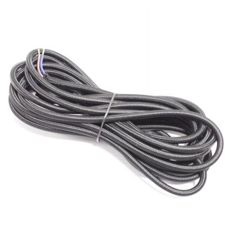 Cable eléctrico decorativo trenzado 25m 2x0.75mm de color blanco -  Cablematic