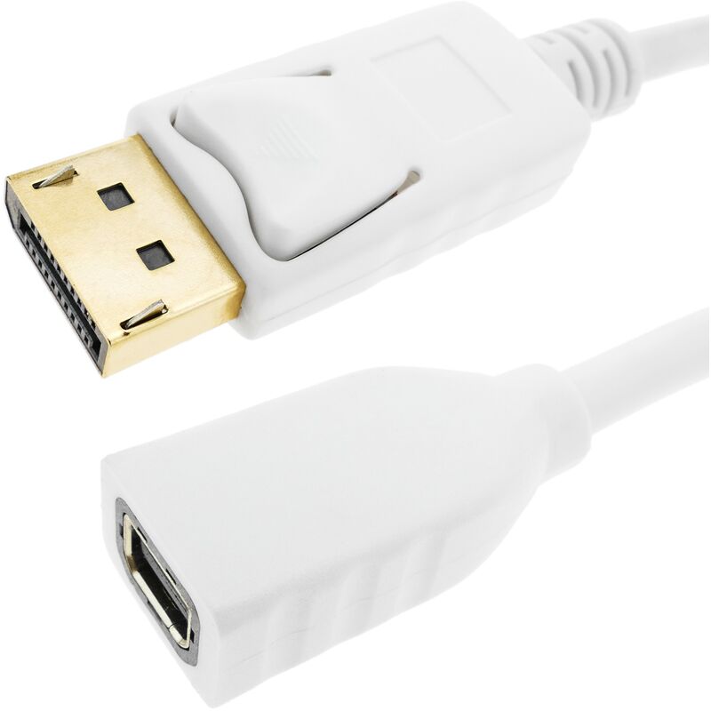 Image of Cablemarkt - Cavo adattatore con connettore mini DisplayPort femmina a connettore DisplayPort maschio 2 m