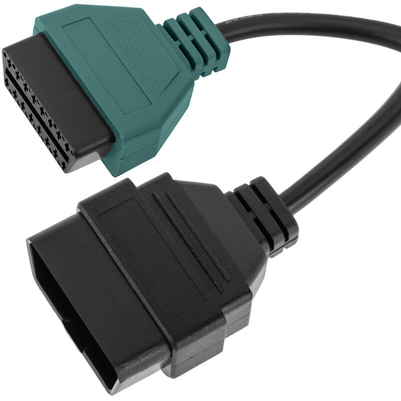 Image of Cavo adattatore OBD2 grigio compatibile con fiat ecu Scan - Cablemarkt