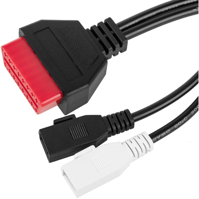Image of Cavo adattatore OBD2 rosso 2+2 pin compatibile con Audi - Cablemarkt
